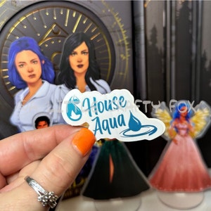 House Aqua Water Zodiac Academy geïnspireerde officieel gelicentieerde stickers | Leesgrage sticker | Kindle-sticker