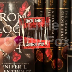 Blood Forest National Park Poster From Blood and Ash Sticker | Bookish Sticker | Kindle Sticker
