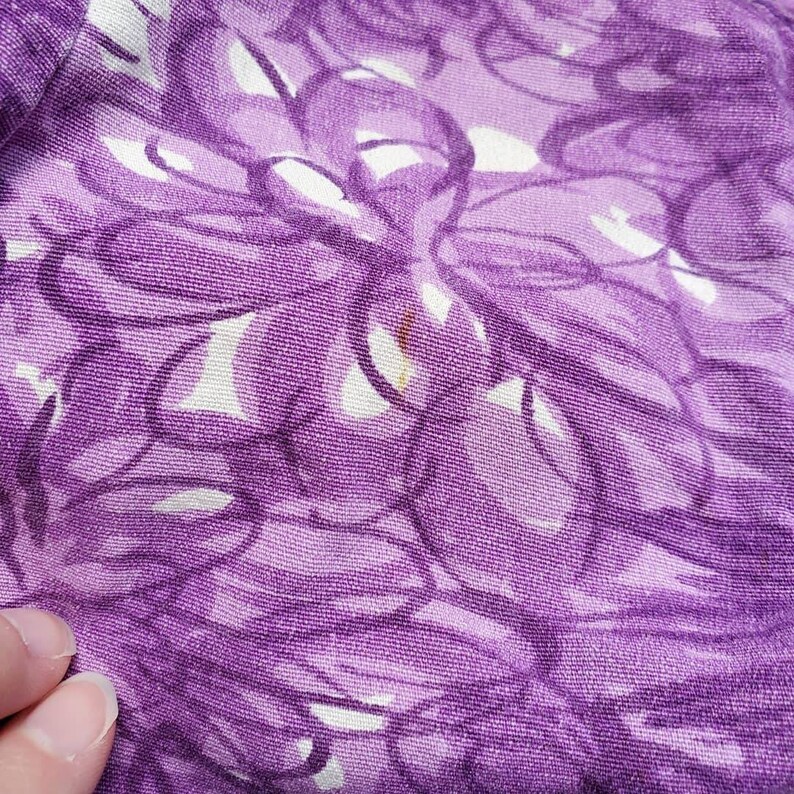1950s\u00a0\u00a0Catalina Masterpiece Purple Floral Play Suit Swim Suit