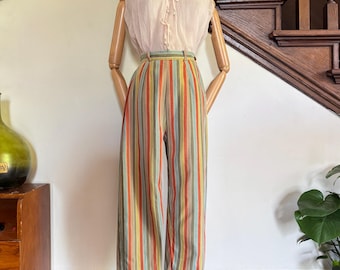 pantalones pitillo a rayas de los años 50 y principios de los 60