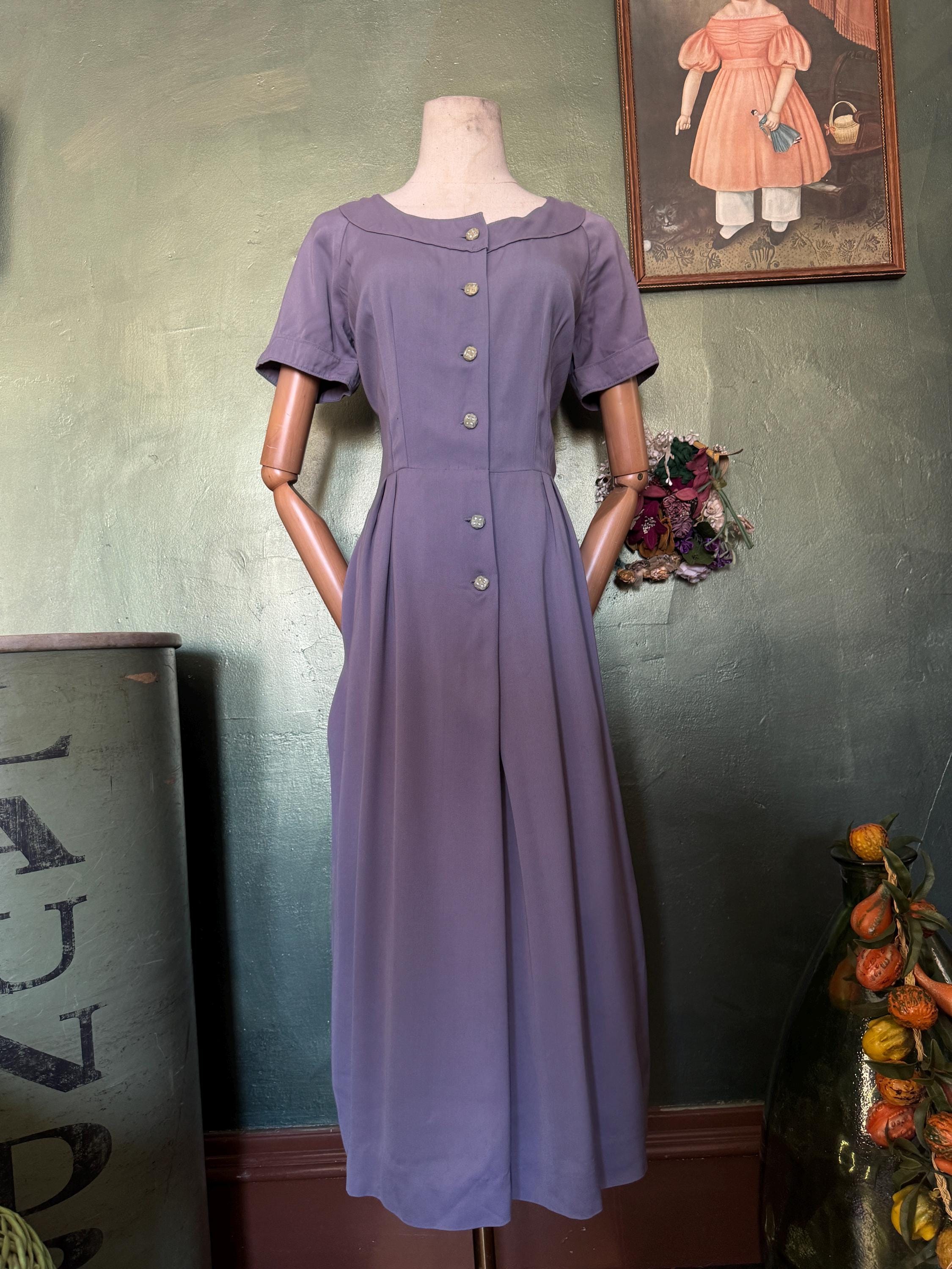 1940s Lavender Dress - Etsy