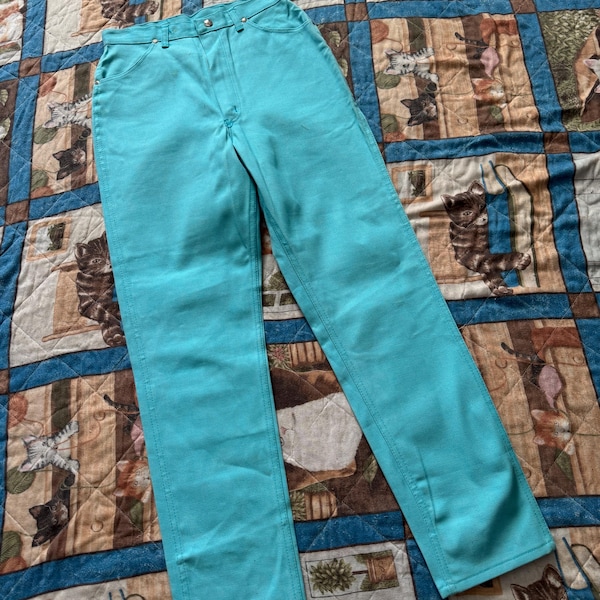 1960s  Deadstock Bright Blue Denim