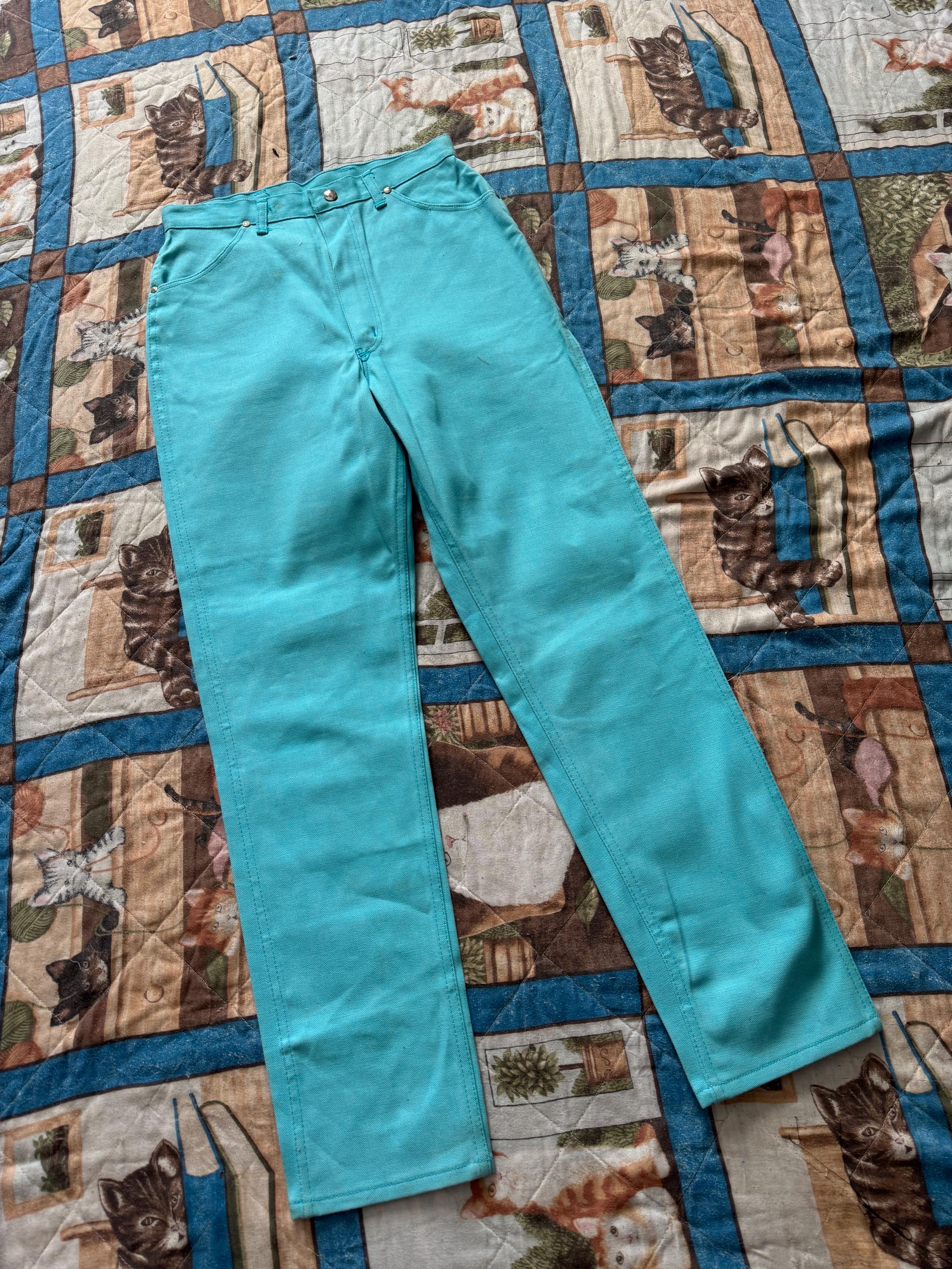 1960s  Deadstock Bright Blue Denim