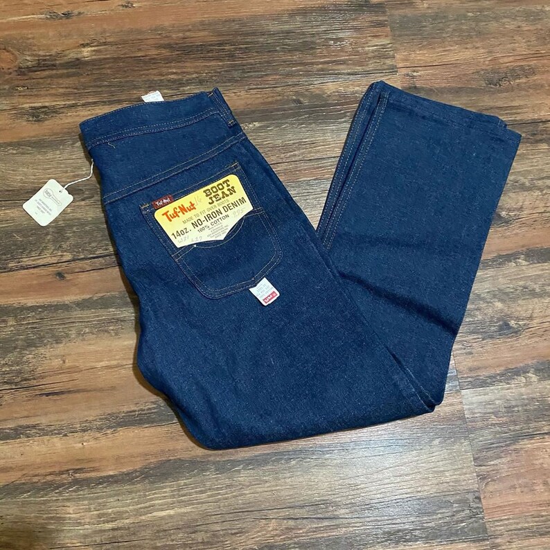 1960s deadstock TufNut highwaist denim jeans Etsy