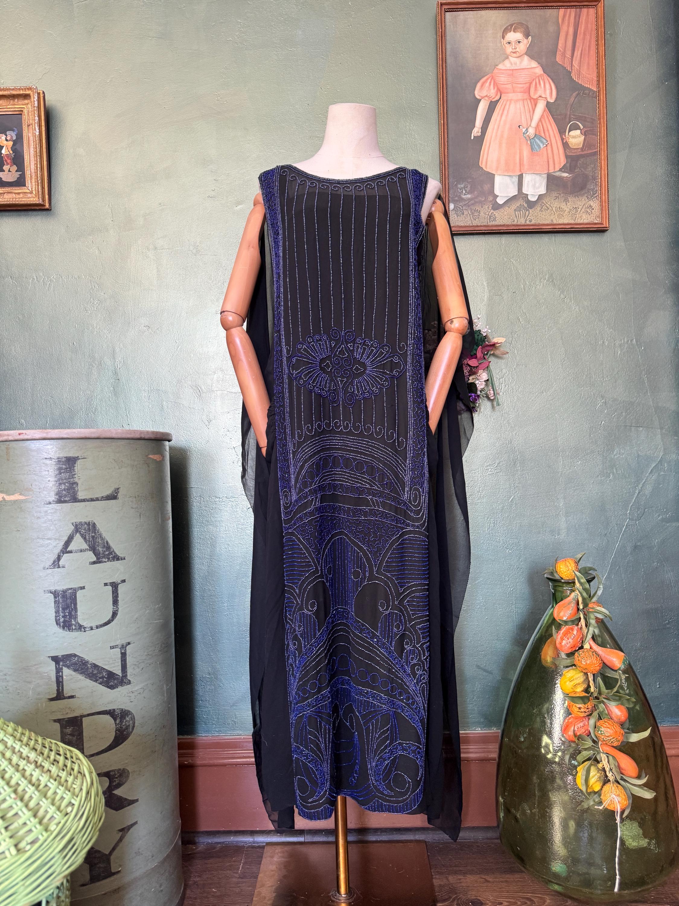 Antique 1920s Drop Waist Dress - Etsy UK
