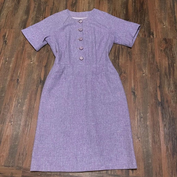 1960s Lavender Sheath Dress