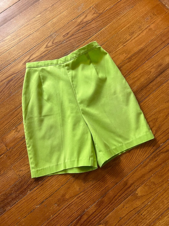 1960s  Chartreuse Shorts