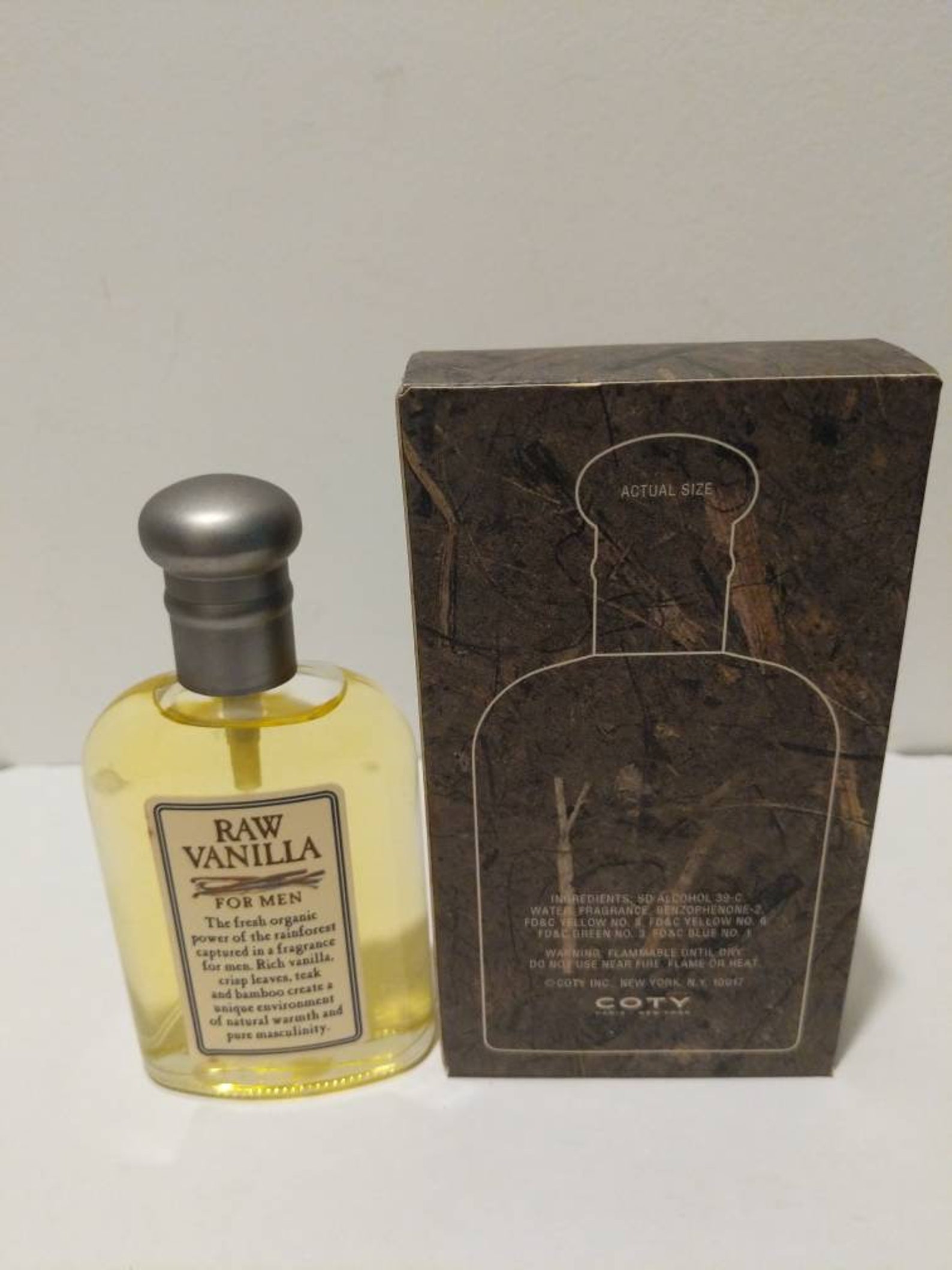 Raw Vanilla for men Cologne Spray 1.7 oz. Coty Etsy