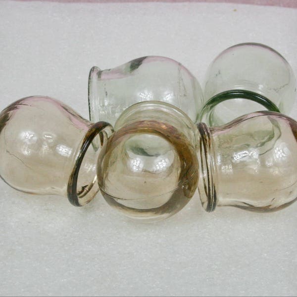 Vintage soviet  old apothecary jars , Cupping Jar Medical Jars Apothecary Jars Glass Massage Cups Fire Cupping Cups  Medical Equipment