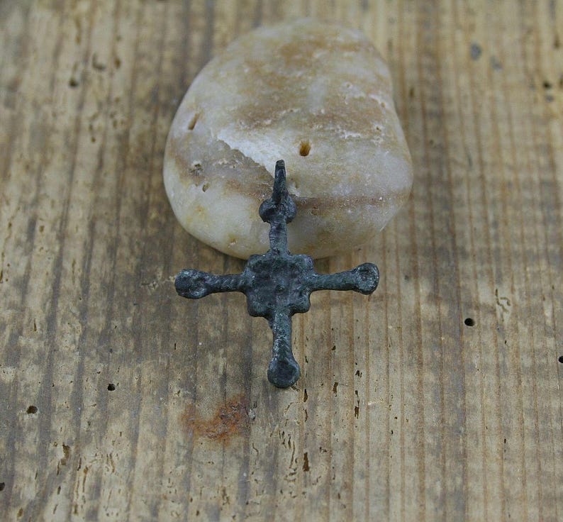 Antique Cross 10-13 century Kievan Rus/' archaeological finds Old Cross Bronze Viking Artifact Viking period