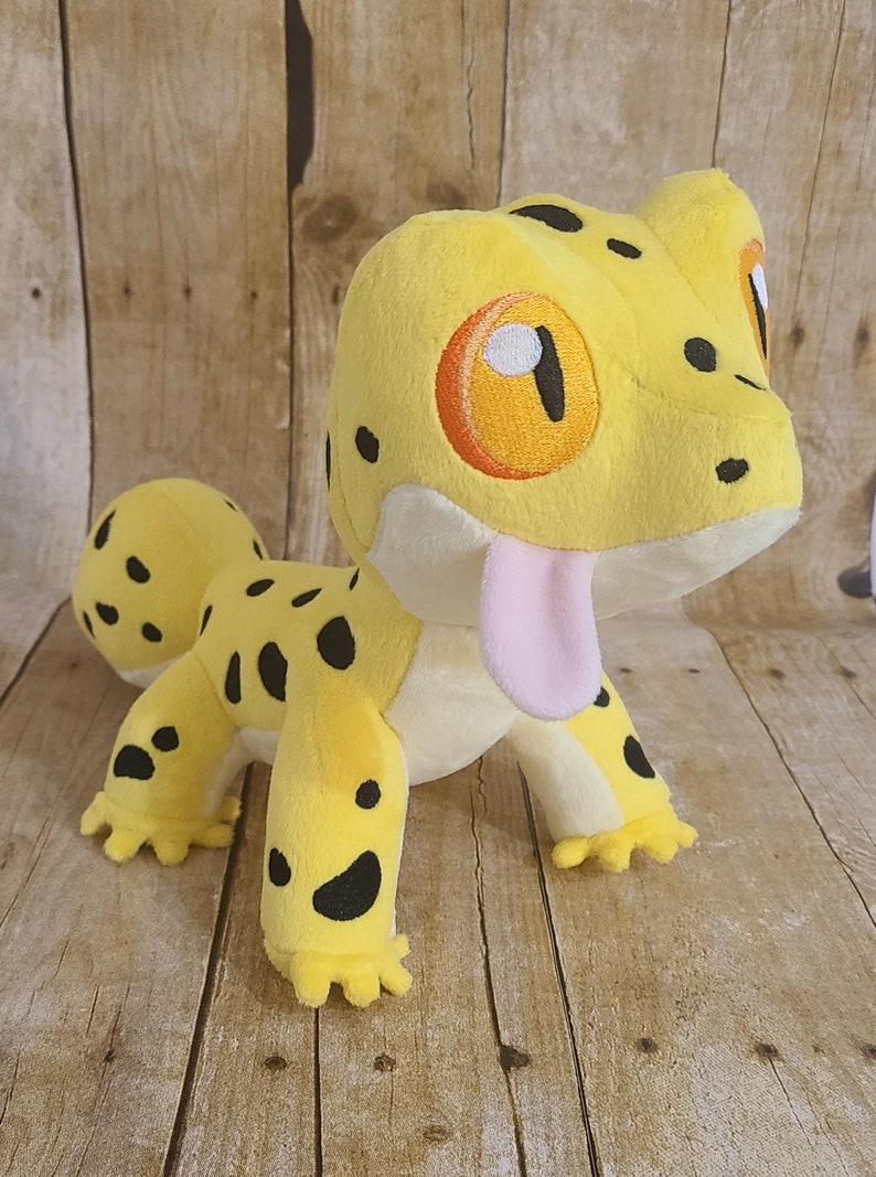 Peluche geco leopardo immagine 1