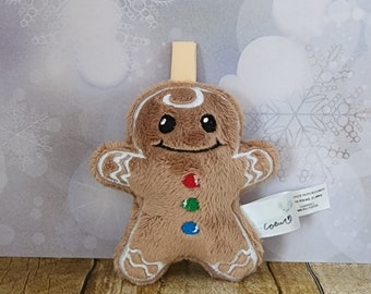 Little Gingerbread Man, minky Toy, Christmas Plush