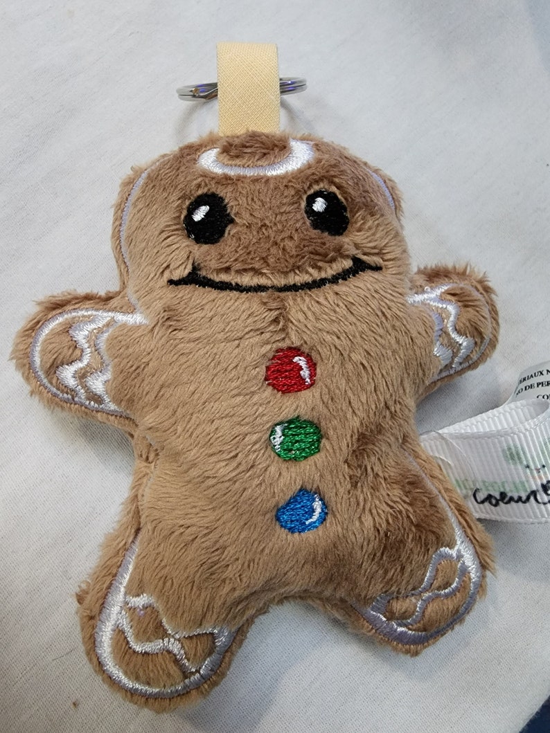 Little Gingerbread Man, minky Toy, Christmas Plush image 5