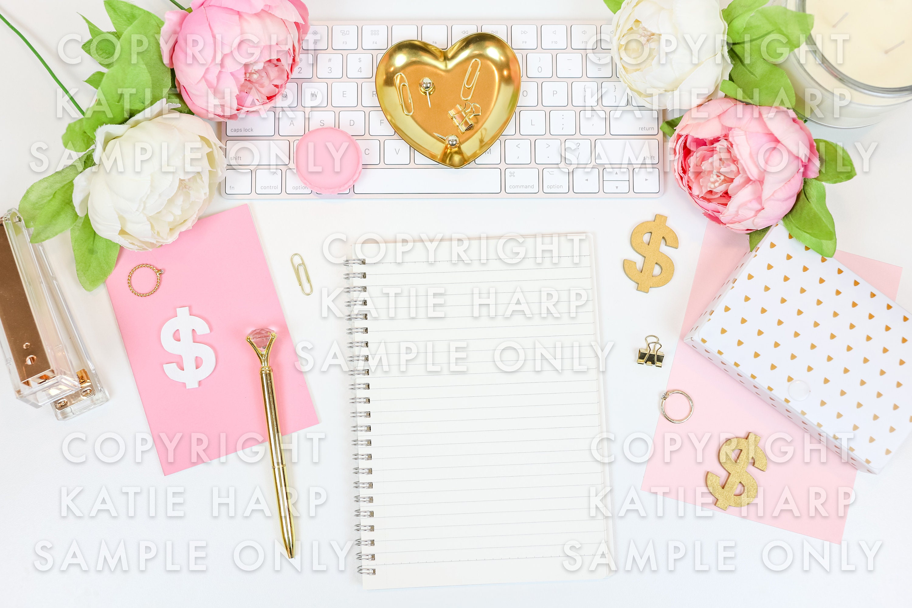 Pink and Gold Styled Stock Photo | Feminine Styled Stock Photo | Pink Stock Photo