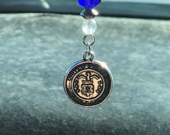US AF (Blue & White) Car Charms, Car Accessories Rear-view Mirror Charm, Car Charmz, Dad Gift, Car Gift, Car Hanging Charm