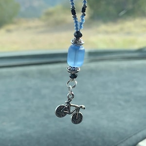 MOUNTAIN BIKE-Mini (Baby Blue) Car Accessories Rear View Mirror Car Charm
