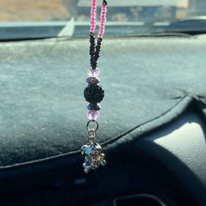 DOG HEAD (Little) with Bone Car Charm, Car Accessories Rear View Mirror Decoration, Pretty Car Decor, New Car Gift, Car Accessory