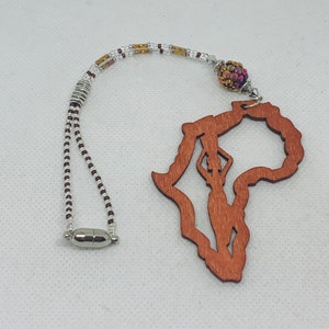 AFRICAN WOMAN WALKING-Car Charm, Car Accessories Rear View Mirror Decoration, Pretty Africa Car Decor, New Car Gift, Car Accessory