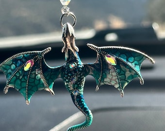 Dragon- 3D Car Accessories Rear View Mirror Car Charm, Car Charmz, Car Accessory for Rearview Mirror, Dragon Car Charm