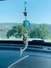 MERMAID (Blue-Green Gem) Car Charm, Car Accessories Rear View Mirror Decoration, Pretty Car Decor, New Car Gift, Car Accessory 