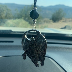 M-FALCON- Car Charm, Car Accessories Rear View Mirror Decoration, Pretty Car Decor, New Car Gift, Car Accessory, Car Charms, Car Hanging