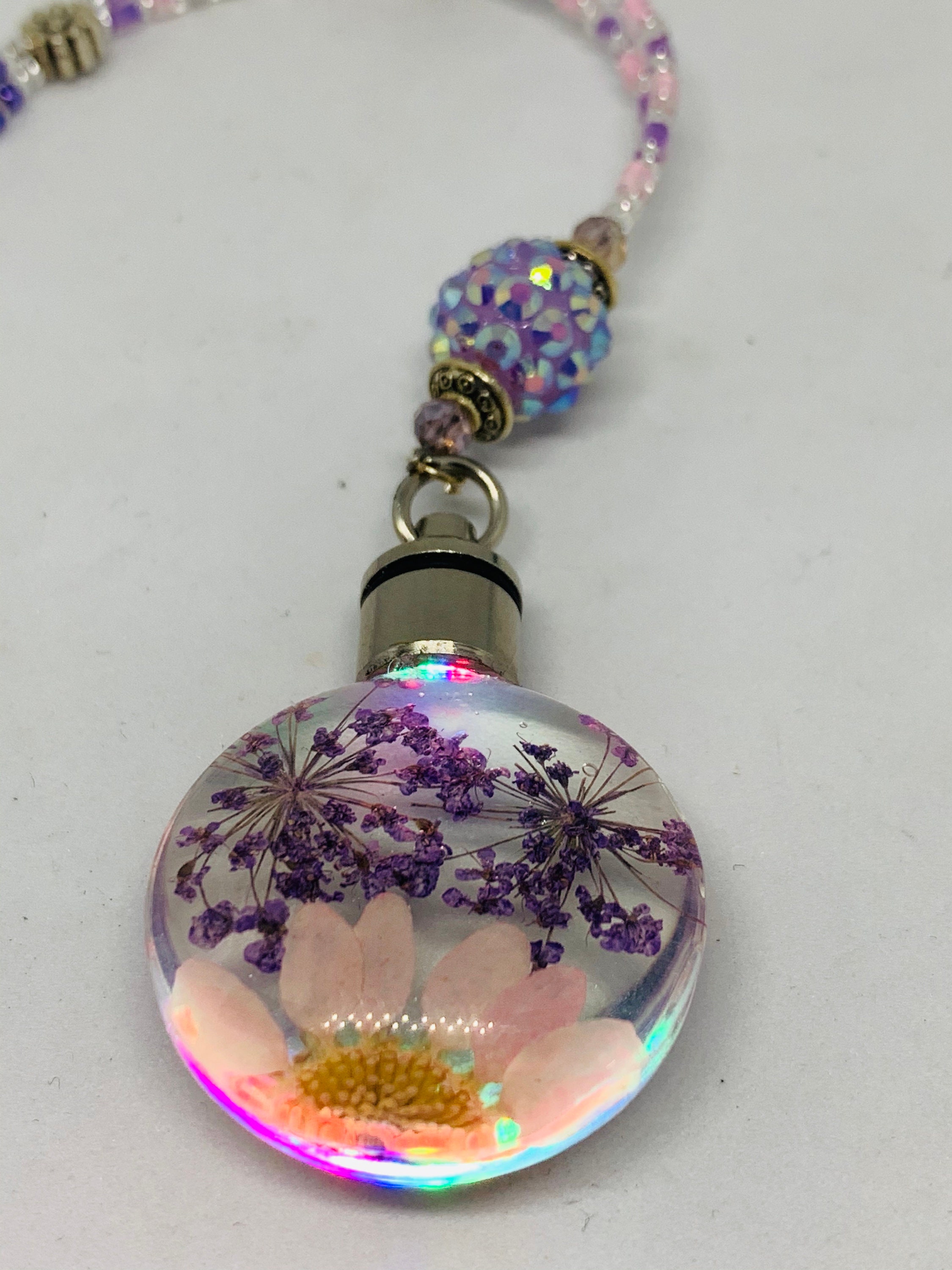 CRYSTAL Round DAISY FLOWER Changing Colors Crystal Infused Etsy