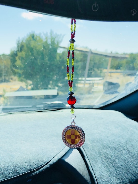 Buy Red yellow ZIA Car Accessories Rear View Mirror Car Charm