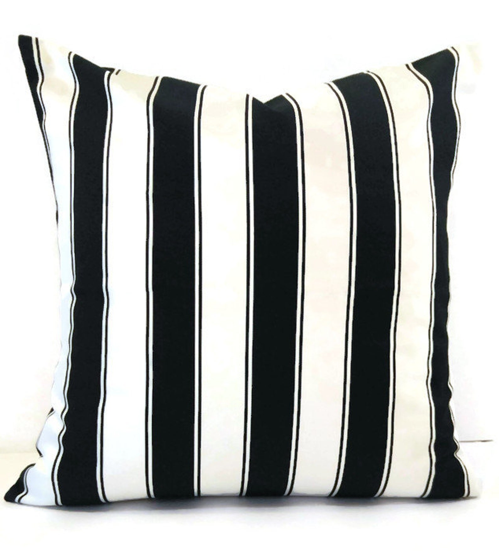 Pillow CoverBlack and White Stripe Invisible ZipperThrow Etsy