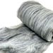 half an oz of gray merino fiber