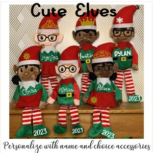 FREE SHIPPING to USA addresses- Personalized Christmas Elves