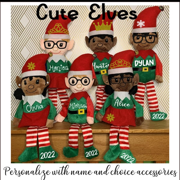 ENVÍO GRATIS a direcciones de EE.UU. - Elfos de Navidad personalizados