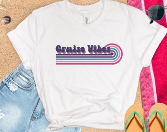 Cruise Vibes Purple sun Unisex Jersey Short Sleeve Tee Vacation Beach Spring Break Shirt for her Shirt for him