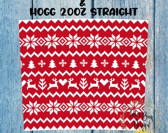 Ugly Christmas sweater Template 20oz