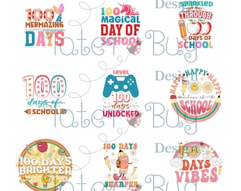 Printable 100 days 1 inch Bottlecap