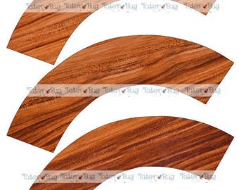 Wood Print E Cupcake Wrapper (Digital File Only)
