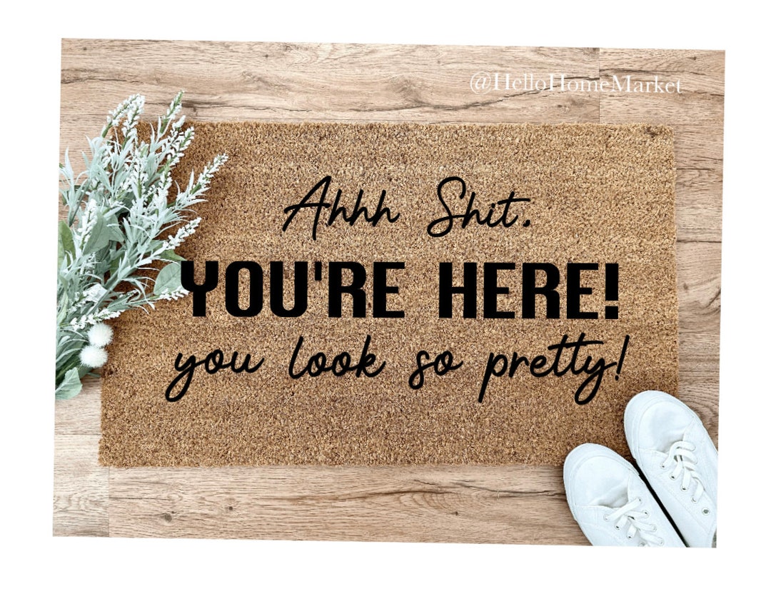 Tik Tok Door Mat Funny Doormats Coir Door Mat Frontdoor Mat Porch Decor