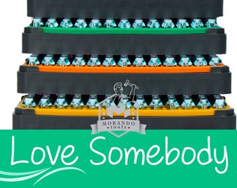 LOVE SOMEBODY font Stamps, Complete Set. Different Size Option ;) Professional tool Stamps