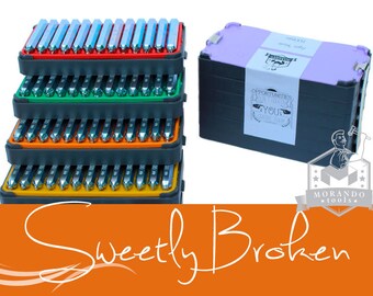 Sweetly Broken font STAMPS,Complete Set. Different Sizes Option ;) Metal stamping, stamping supplies, hand stamping tool,
