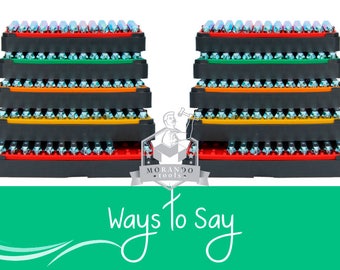 WAYS to SAY font Stamps, Complete Set. Different Size Option ;) Professional tool Stamps