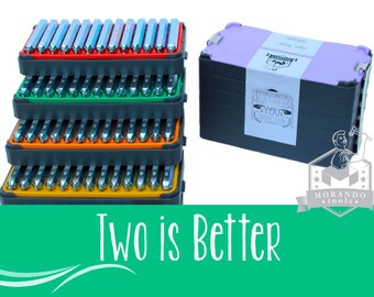 TWO IS BETTER font Stamps, Complete Set. Different Size Option ;) Professional tool Stamps