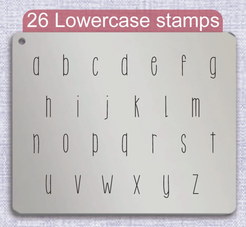 How Many Metal Letter Stamps Full Alphabet. Etsy