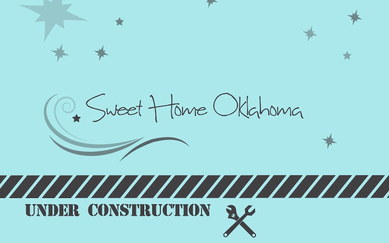 Professional tool Stamps Sweet Home Oklahoma font STAMPS,Complete Set. Different Sizes Option ;