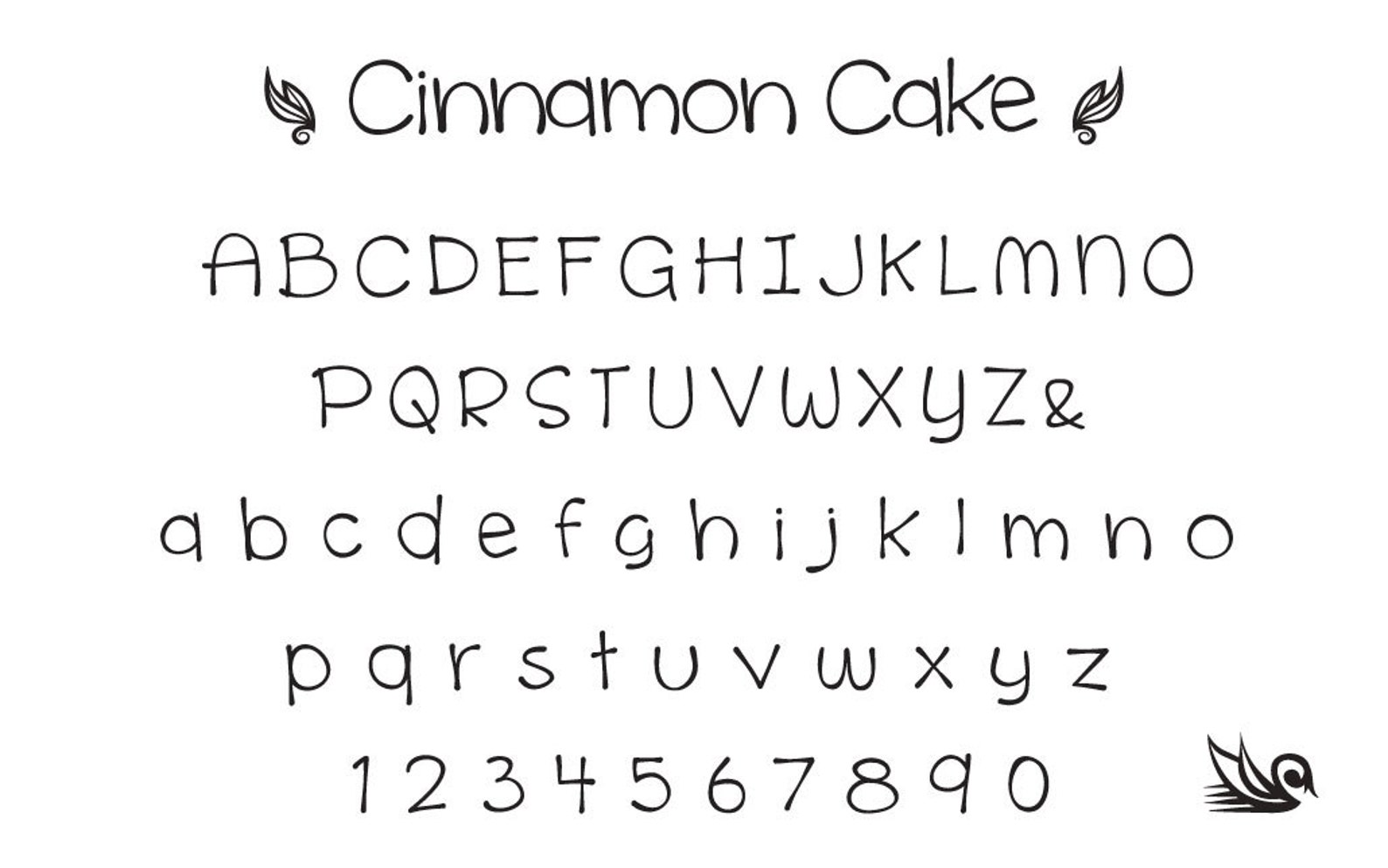 Cinnamon Cake font Set. Different Sizes Option Etsy