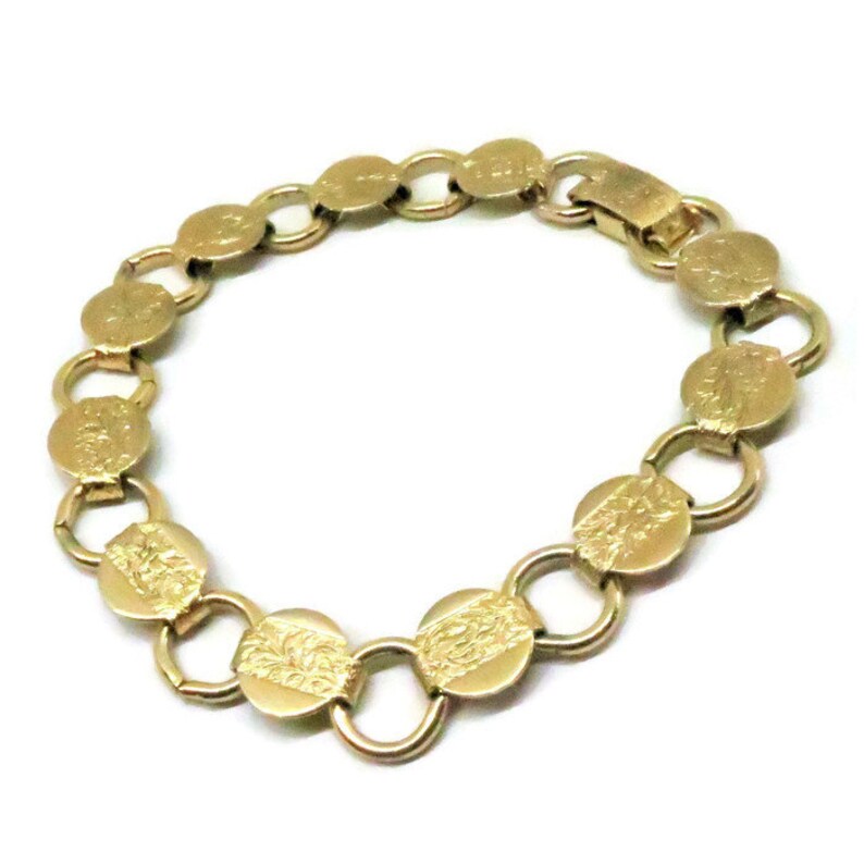 Embossed Bracelet Vintage Sarah Coventry Signed Floral Etsy