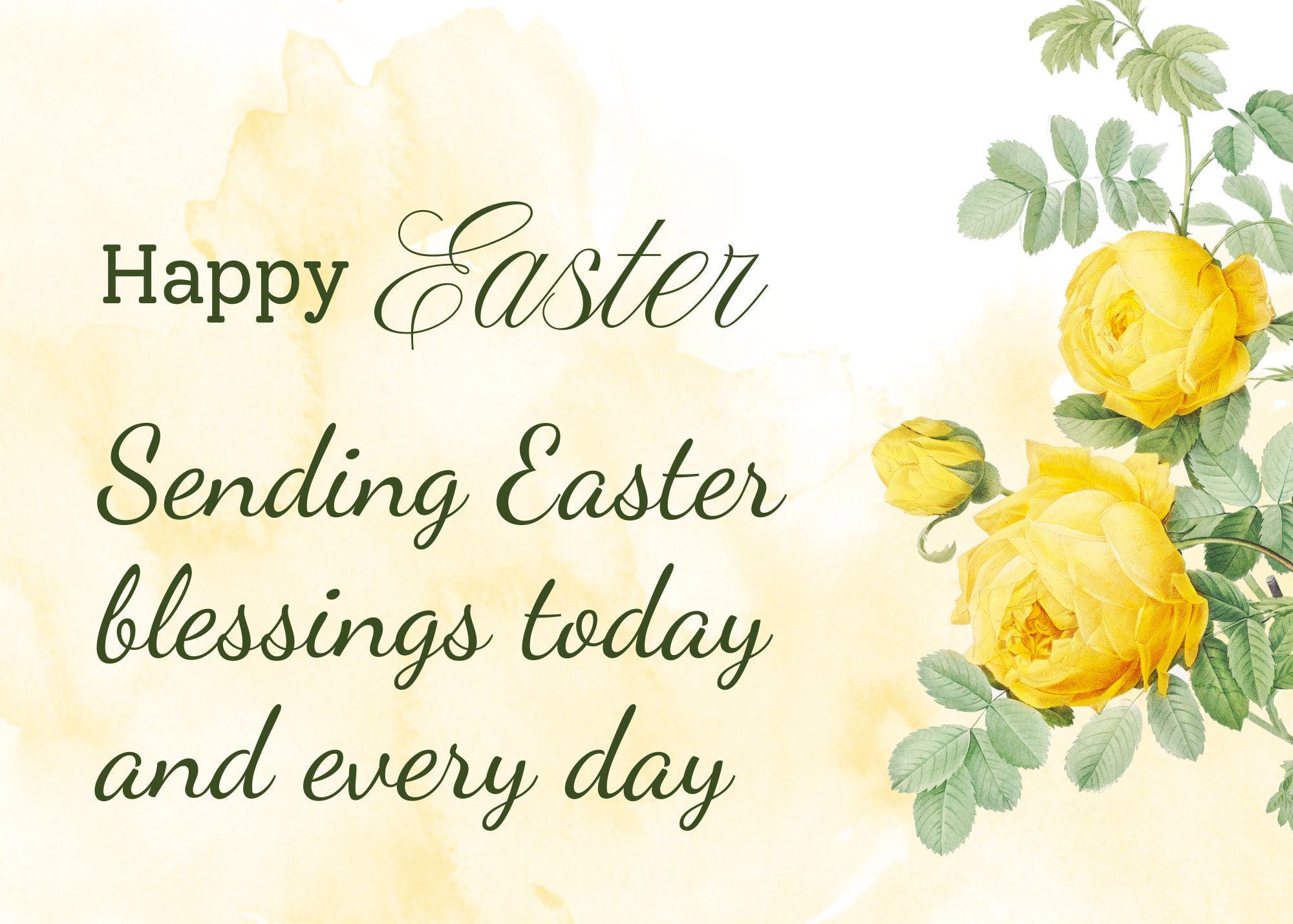 Easter Digital Notes: Printable & Shareable Greetings - Etsy