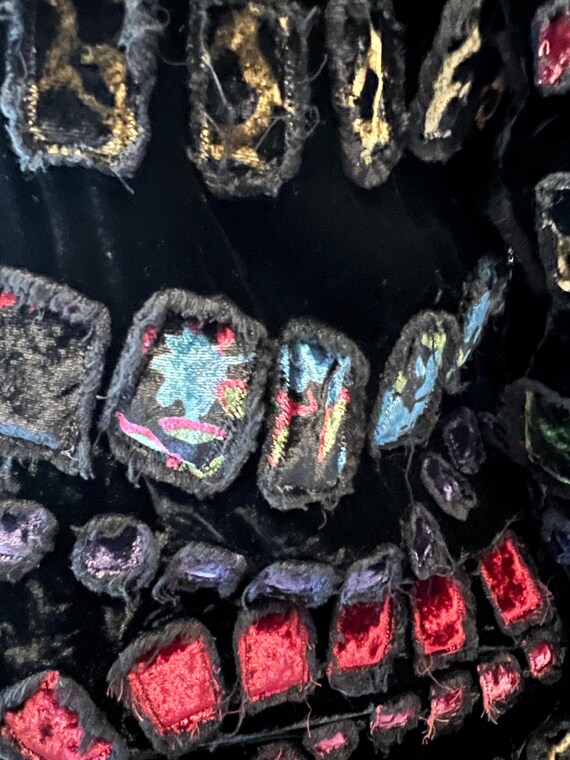 Chico's Design Velvet Patchwork Squares Jacket Co… - image 7