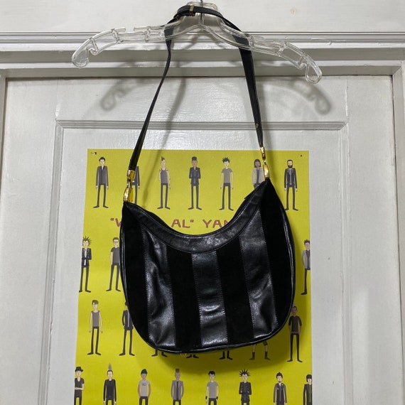 Vintage 80s Koret brand Black Leather purse - image 1