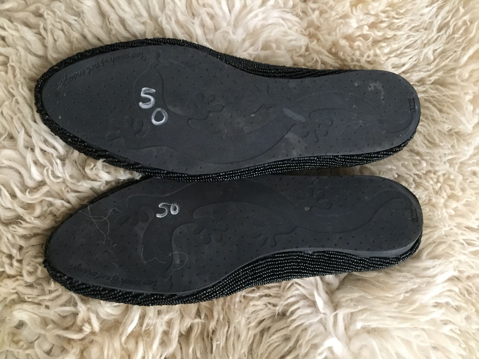 vintage beaded ballet flats by caparros