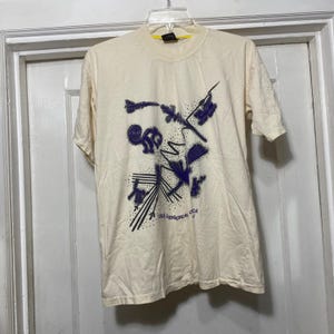 Vintage Lineas Geoglificas Cultura Nazca Peru-T-shirt met enkele steek