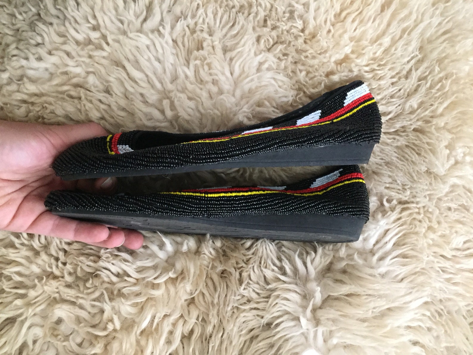 vintage beaded ballet flats by caparros